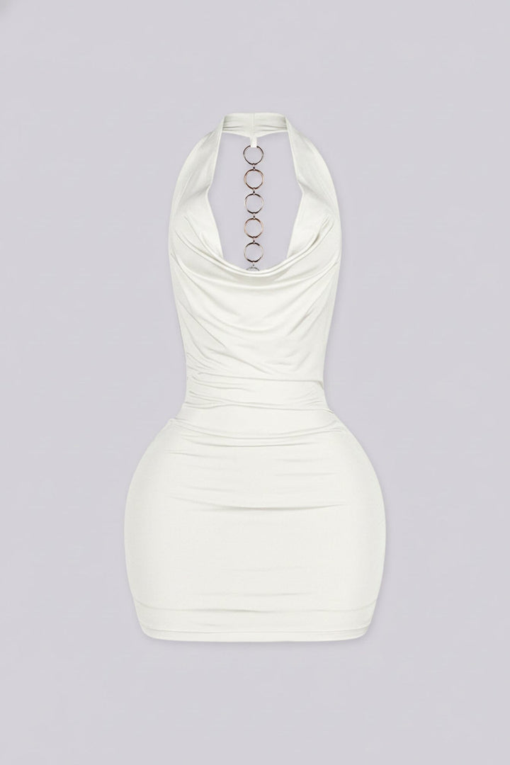 Soleil O-Ring Drape Mini Dress