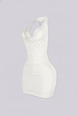 Soleil O-Ring Drape Mini Dress