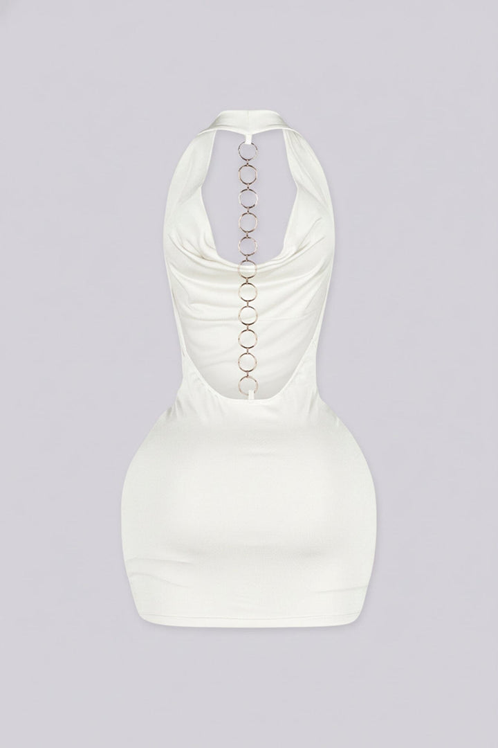 Soleil O-Ring Drape Mini Dress
