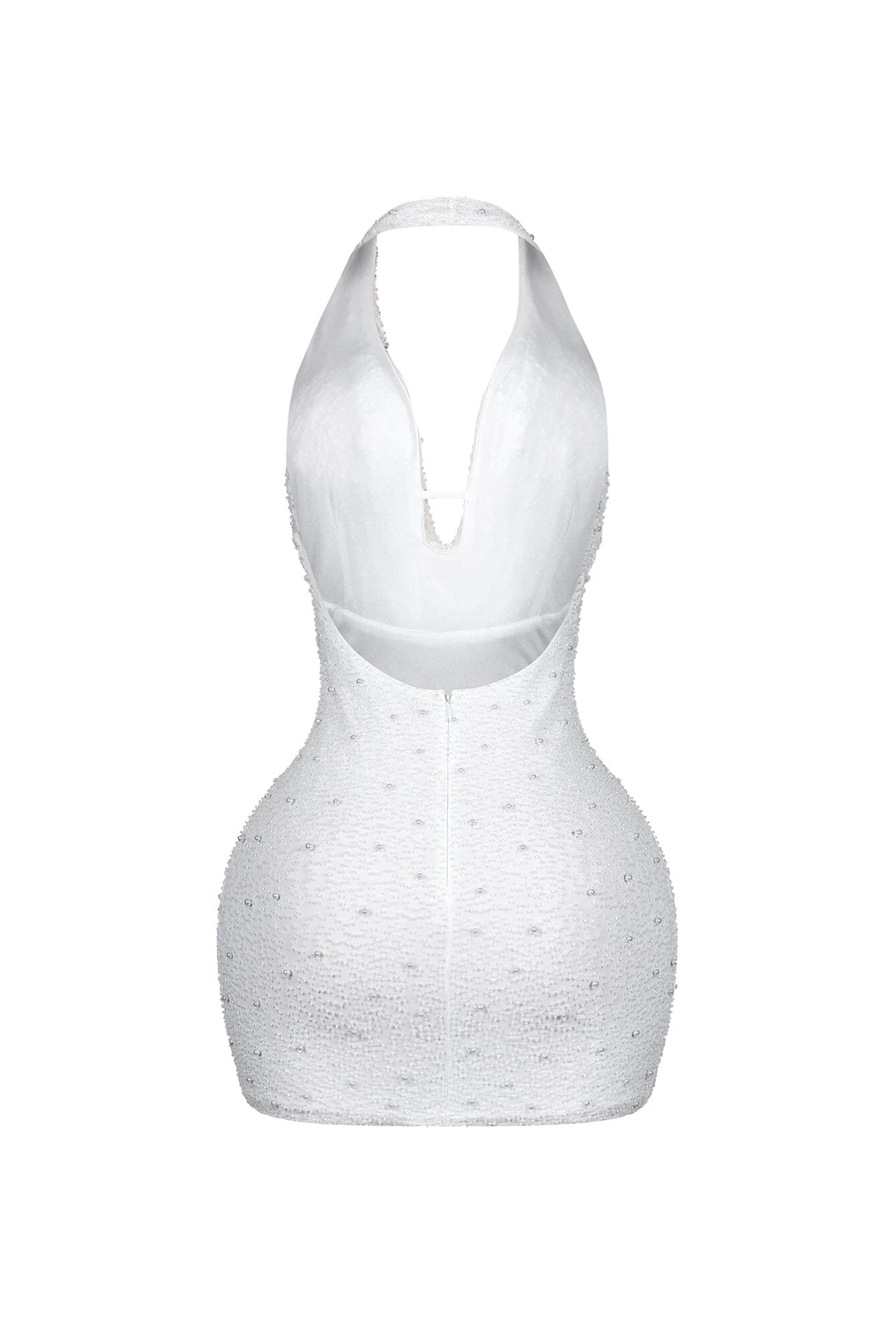 Adelaide Mesh Pearl Mini Dress