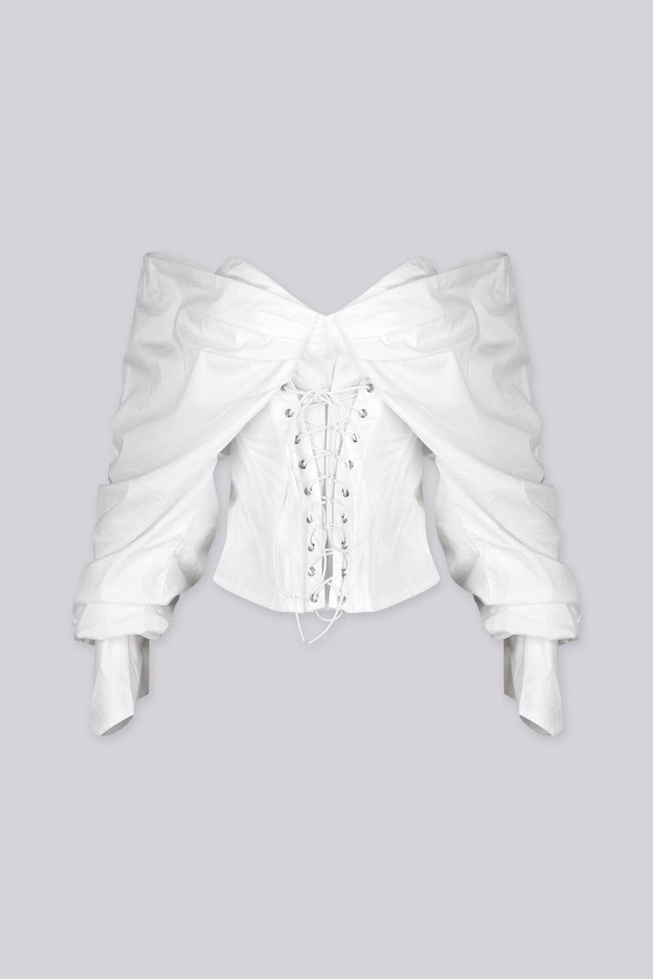 Dawn Corset Off-Shoulder Blouse