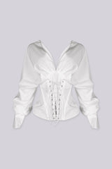 Dawn Corset Off-Shoulder Blouse
