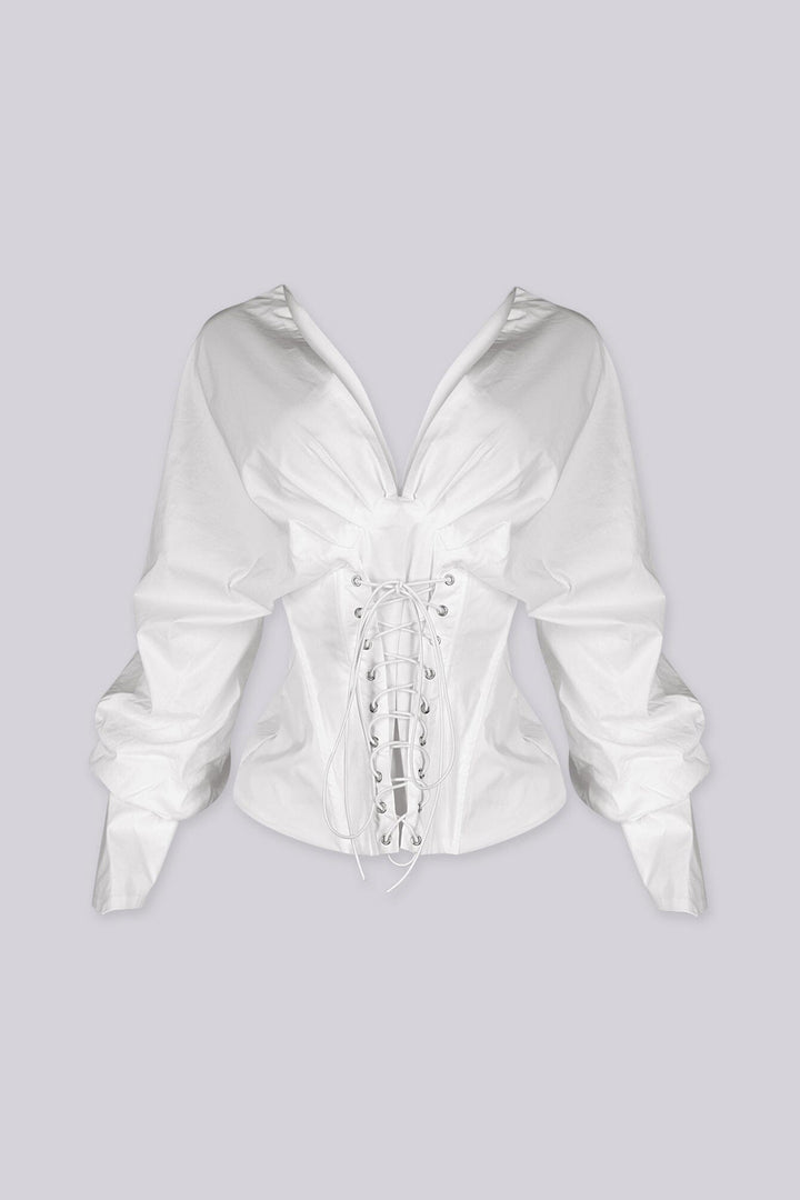 Dawn Corset Off-Shoulder Blouse