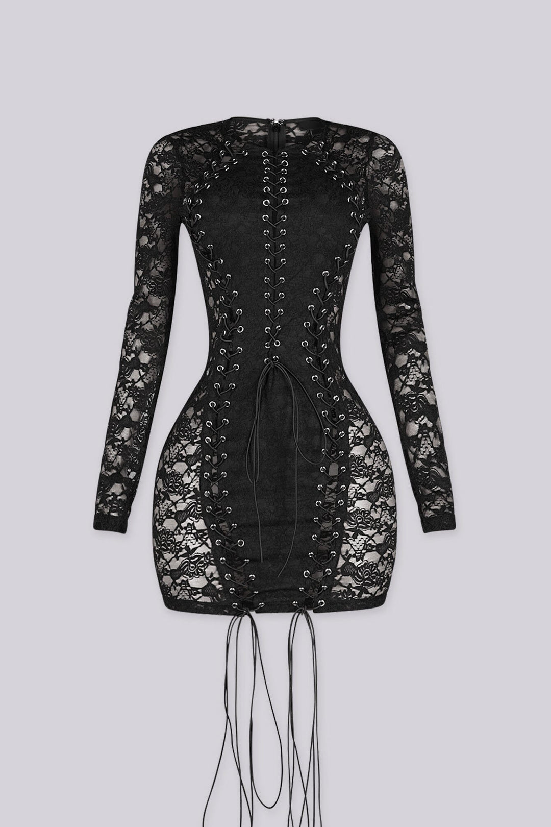 After Dark Grommet Mini Dress