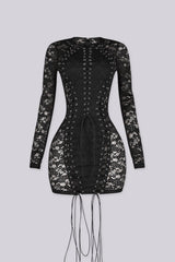 After Dark Grommet Mini Dress