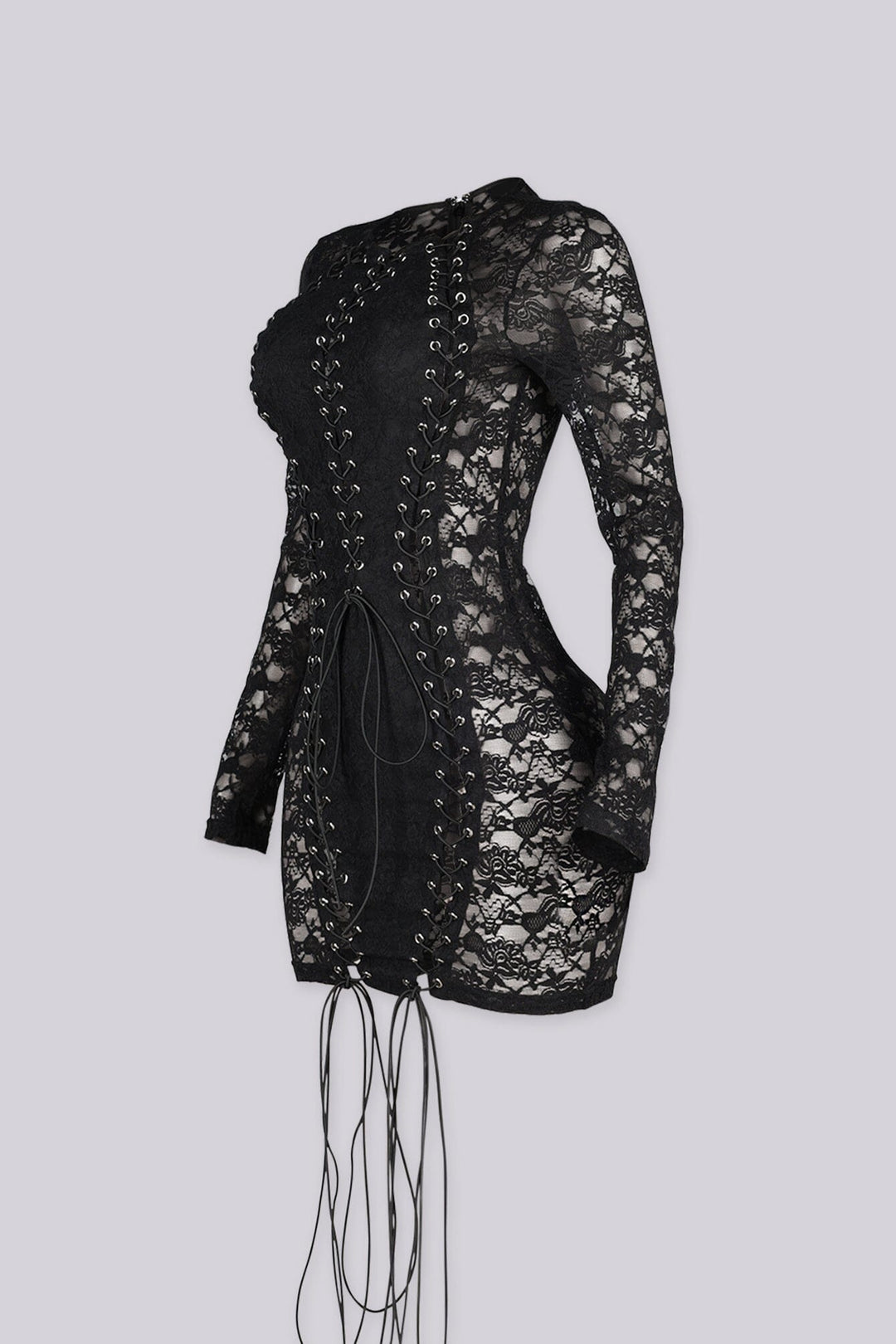 After Dark Grommet Mini Dress