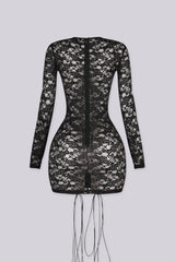 After Dark Grommet Mini Dress