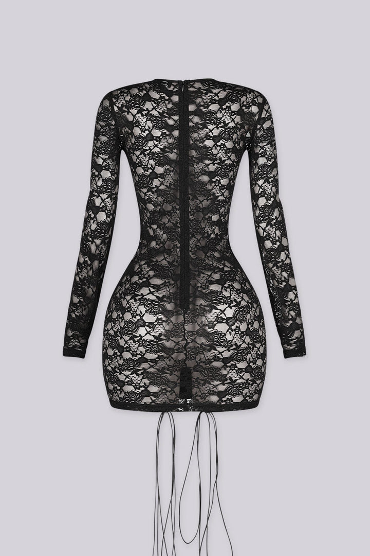 After Dark Grommet Mini Dress