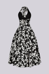 Sersei Lace Up Floral Midi Dress