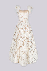 Elysia Floral Sheer Midi Dress