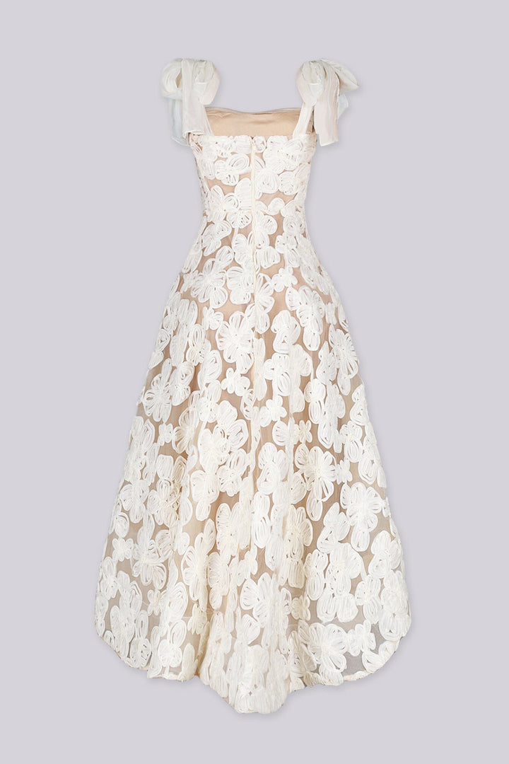 Elysia Floral Sheer Midi Dress
