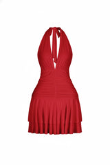 Spinning Cat Flared Mini Dress