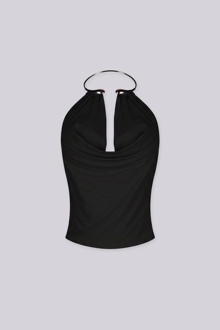 Etta Ring Halter Crop Top