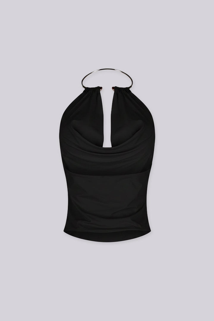 Etta Ring Halter Crop Top