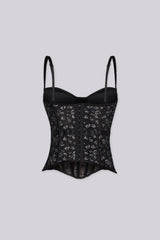 Odette Sheer Bustier Corset Top