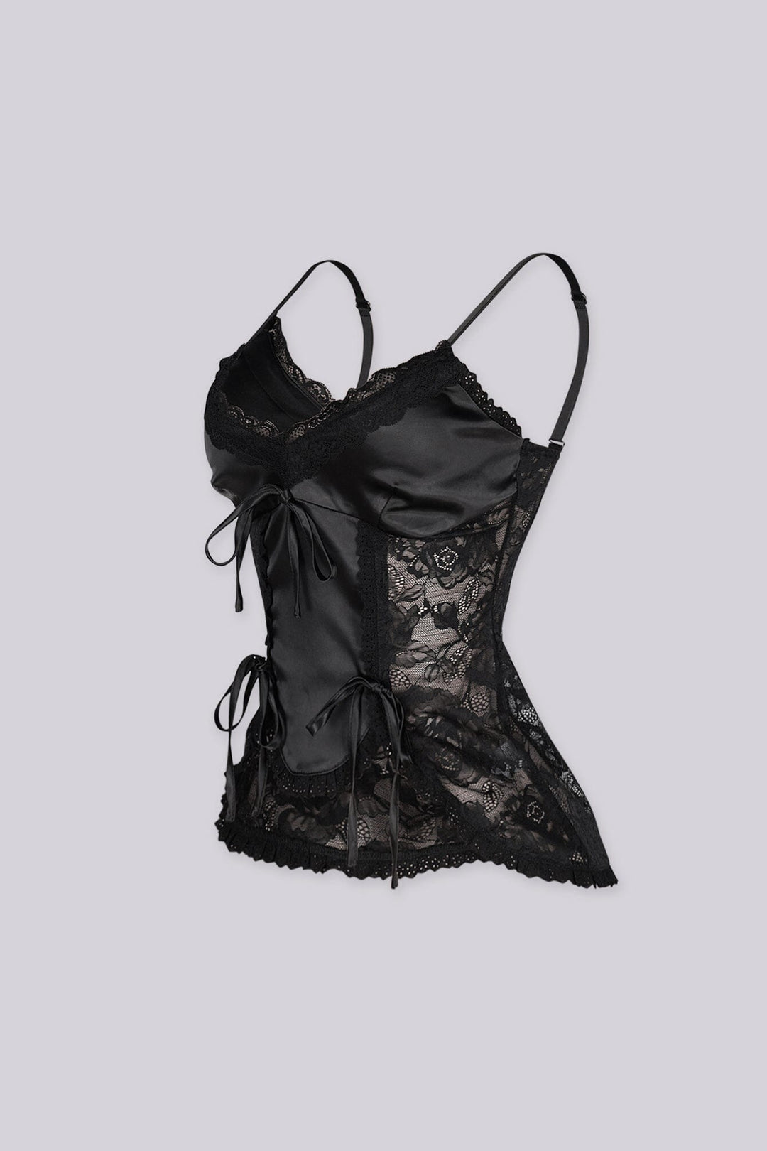 Sylvie Satin Lace Cami Top