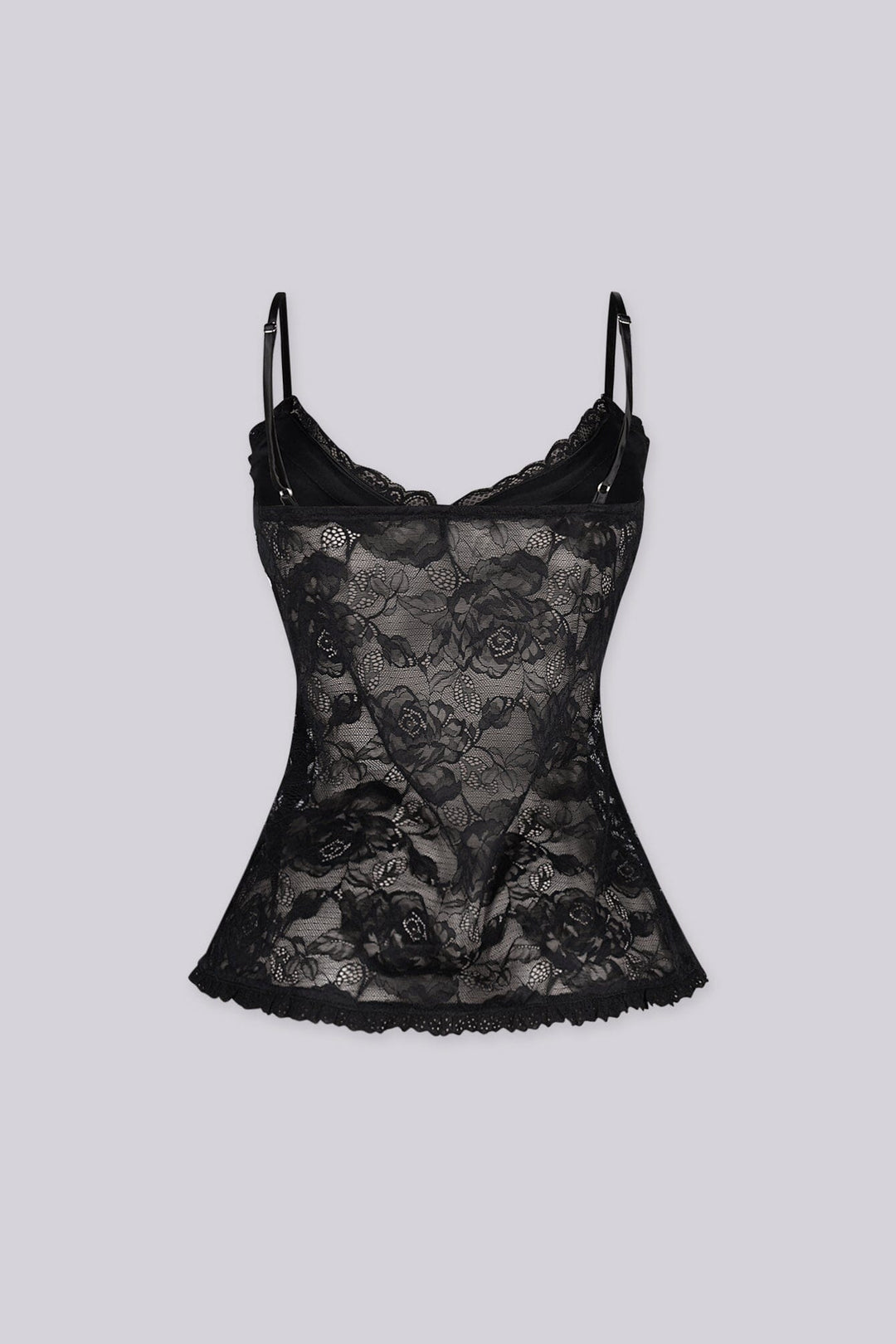 Sylvie Satin Lace Cami Top