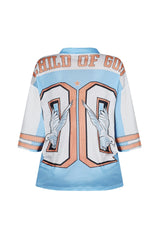 Pigeon Oversized Football Jersey Top