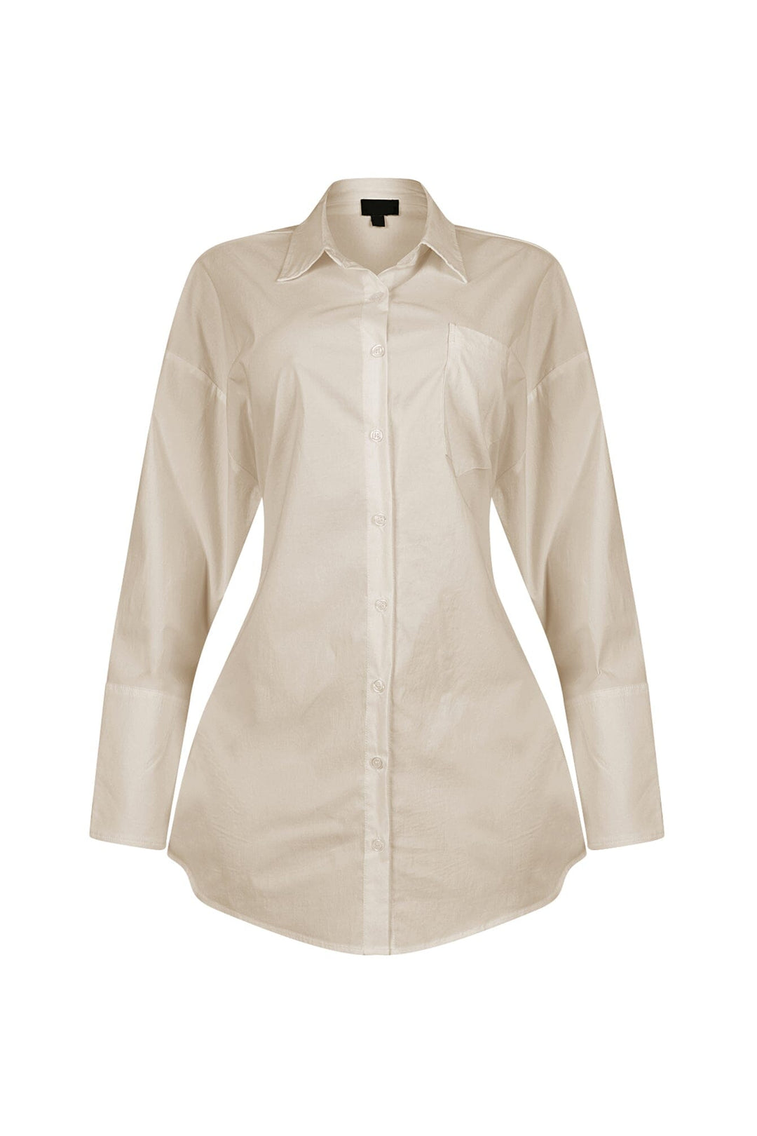 Euphie Lace Up Poplin Shirts Mini Dress