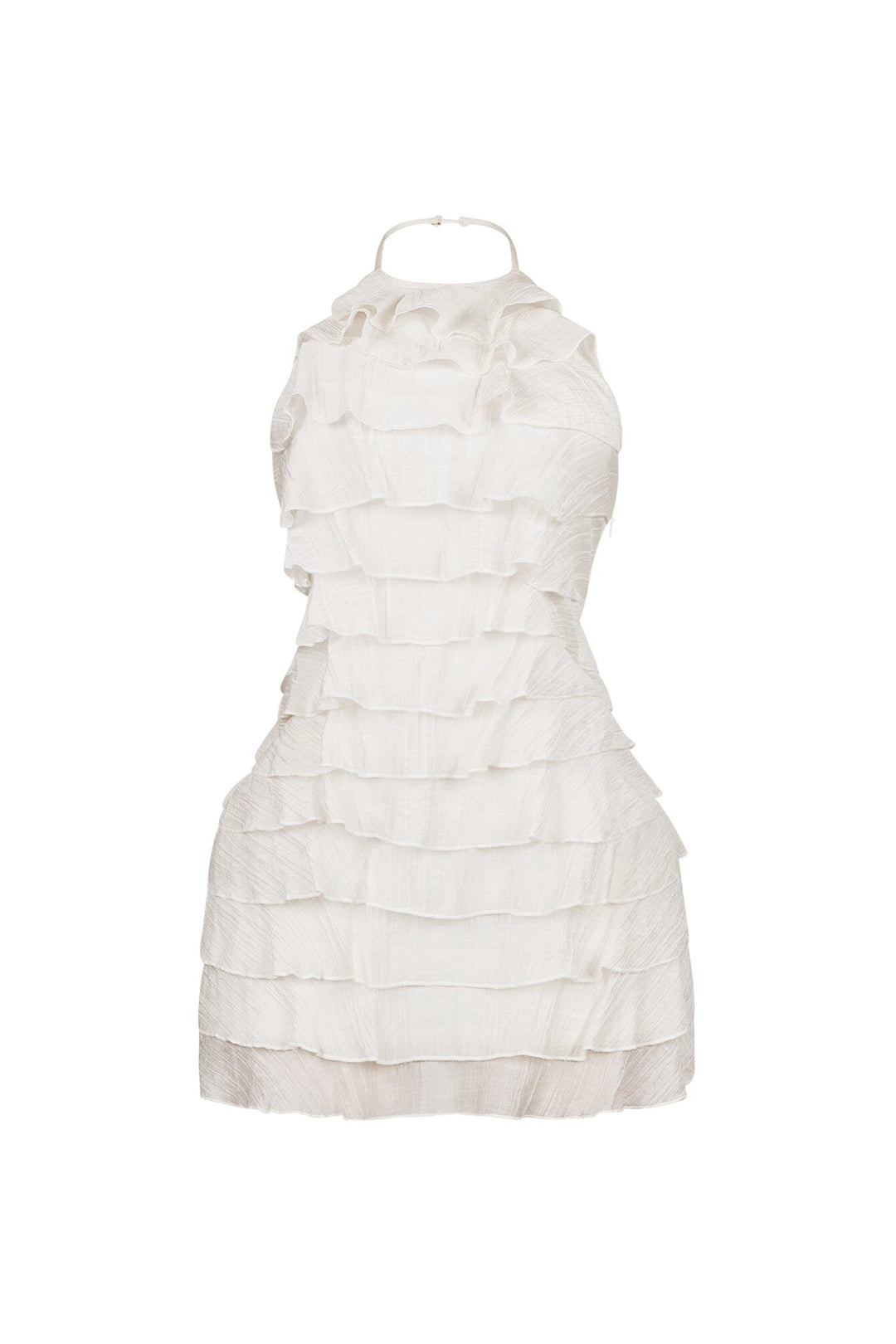 Corinn Ruffle Halter Neck Mini Dress