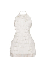 Corinn Ruffle Halter Neck Mini Dress