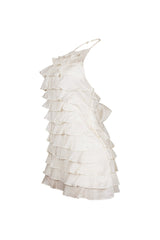Corinn Ruffle Halter Neck Mini Dress