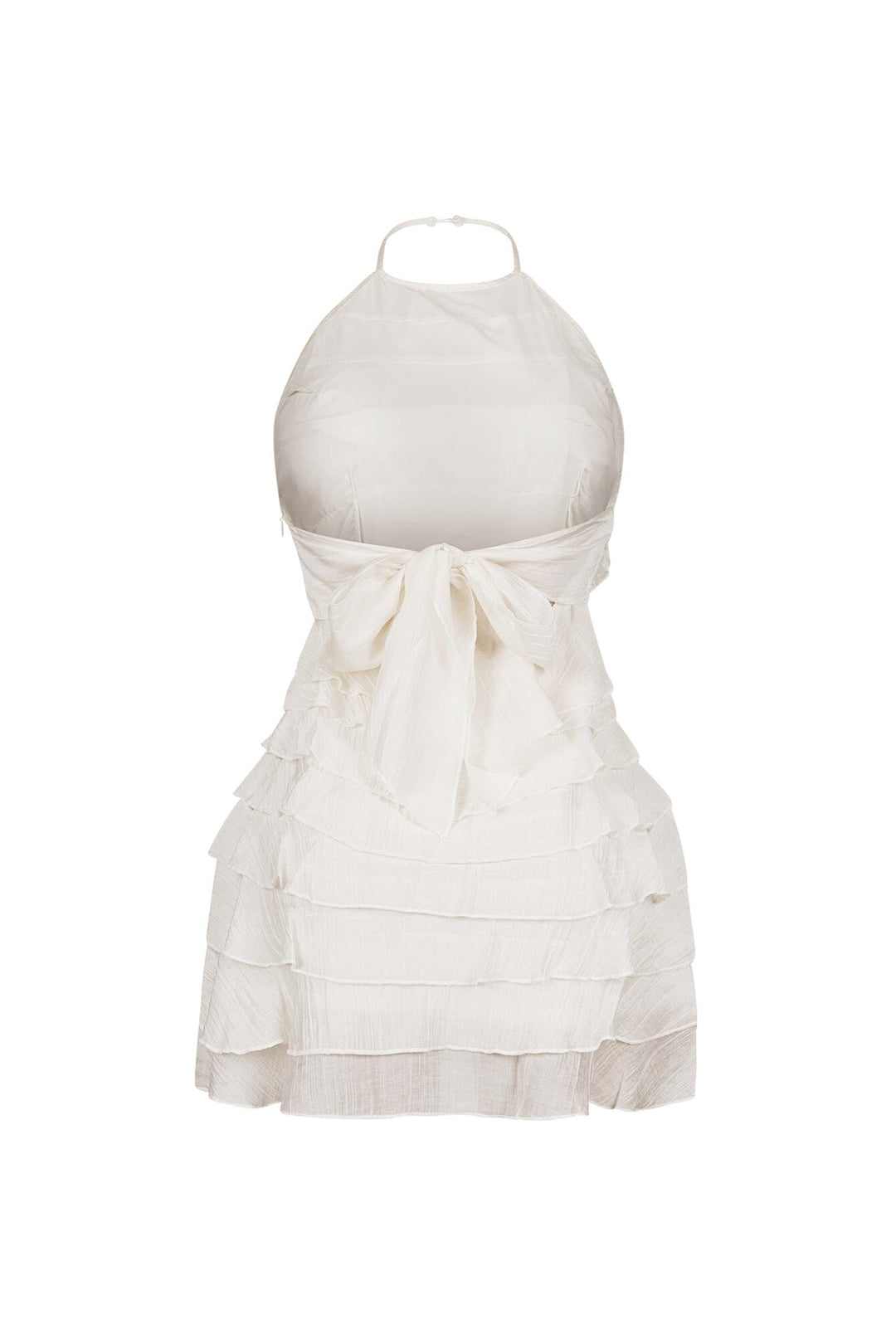 Corinn Ruffle Halter Neck Mini Dress