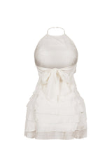 Corinn Ruffle Halter Neck Mini Dress