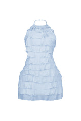 Corinn Ruffle Halter Neck Mini Dress