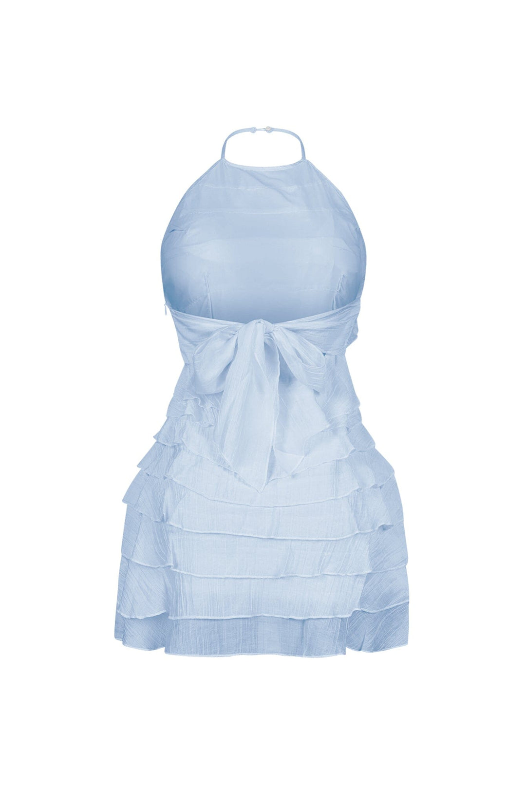 Corinn Ruffle Halter Neck Mini Dress