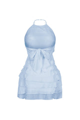 Corinn Ruffle Halter Neck Mini Dress