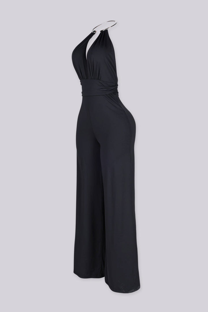 Zarael Silver Ring Neck Jumpsuit