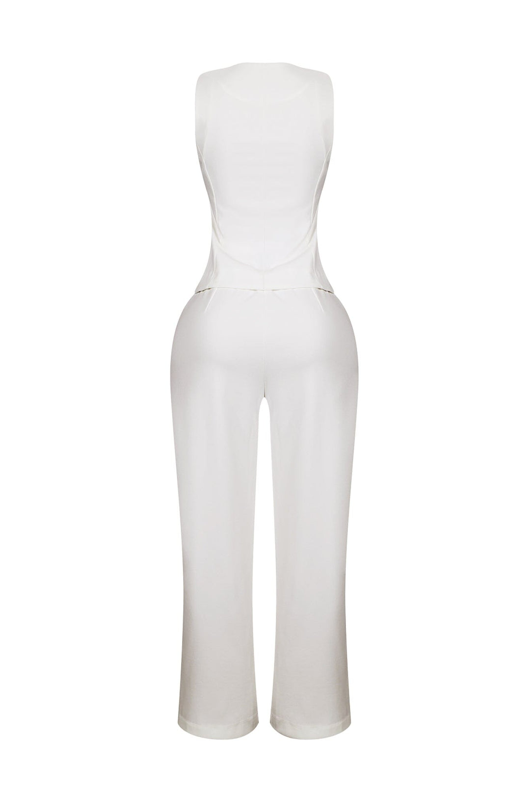 Teresita Button Up Vest Top &amp; Pants SET