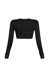 Jayce Contour Clasp Long Sleeve Top