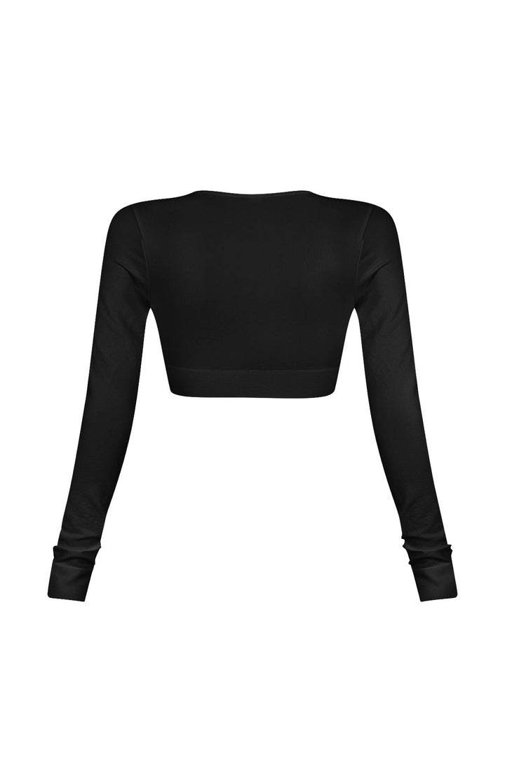Jayce Contour Clasp Long Sleeve Top