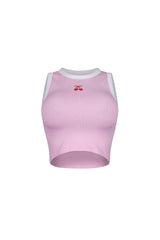 Lois Cherry Graphic Crop Top