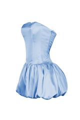 Bre Tube Satin Balloon Mini Dress