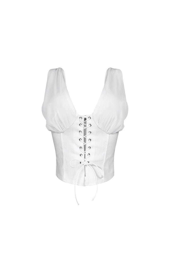 Hiroko Timeless Lace Up Vest