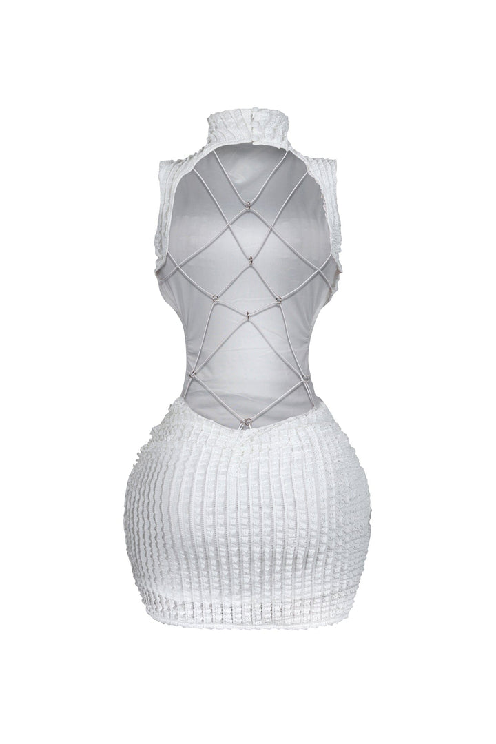 Mariko Open Back Butterfly Mini Dress