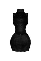 Mariko Open Back Butterfly Mini Dress