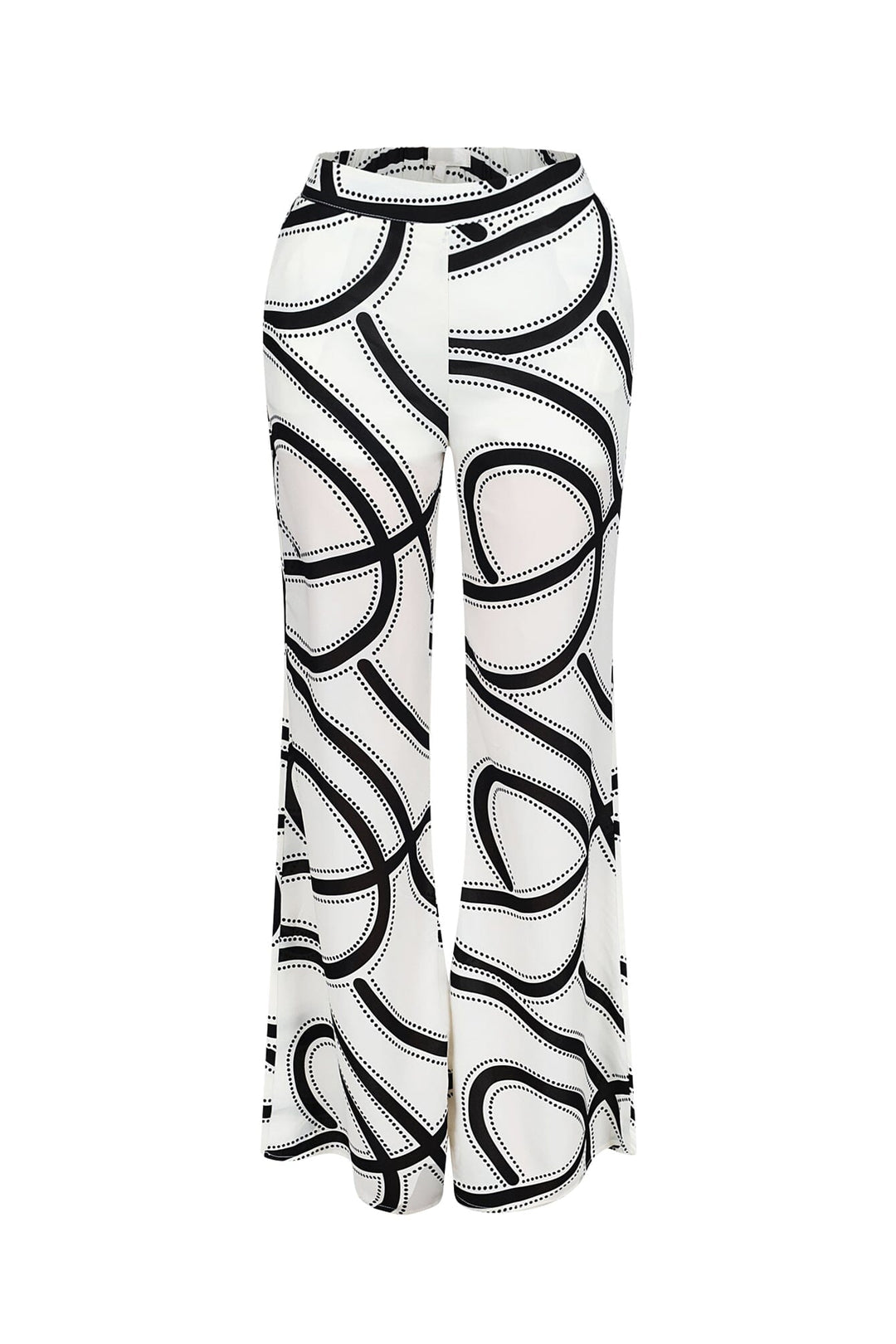 Boho Geometric Print Wide Leg Pants