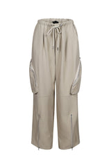 Cecelia Zip Detail Baggy Cargo Pants
