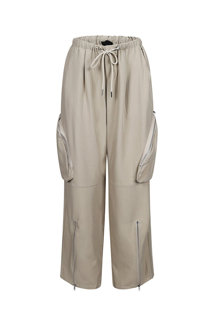 Cecelia Zip Detail Baggy Cargo Pants