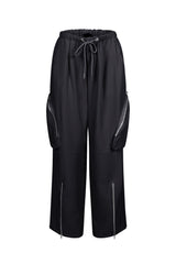 Cecelia Zip Detail Baggy Cargo Pants