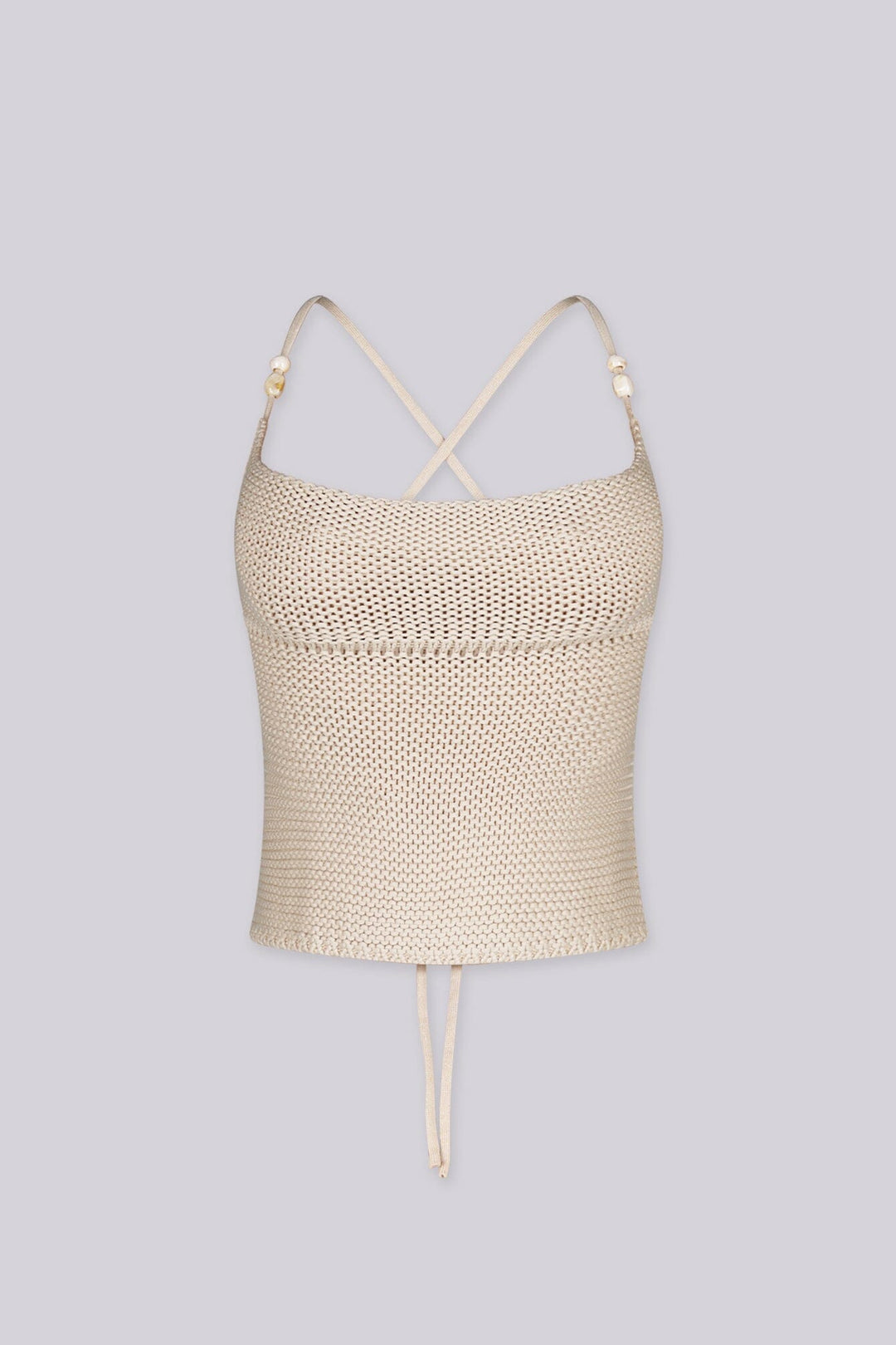 Zaria Minimal Knit Halter Top