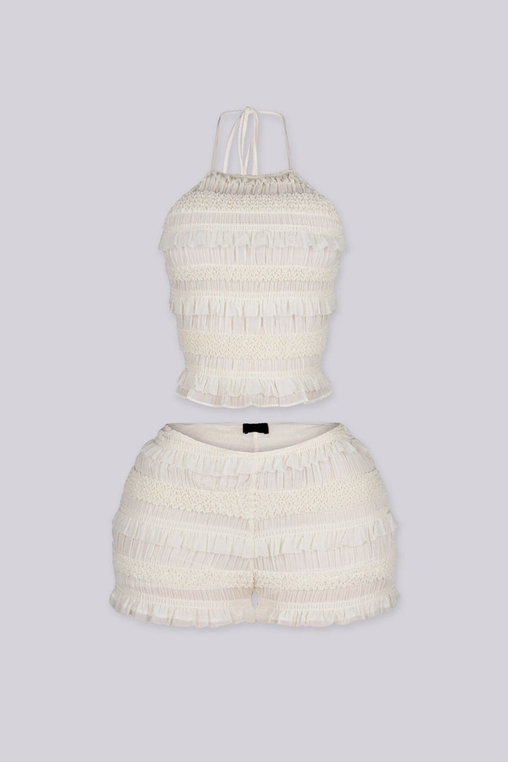 Cloud Kiss Halter Top &amp; Shorts SET