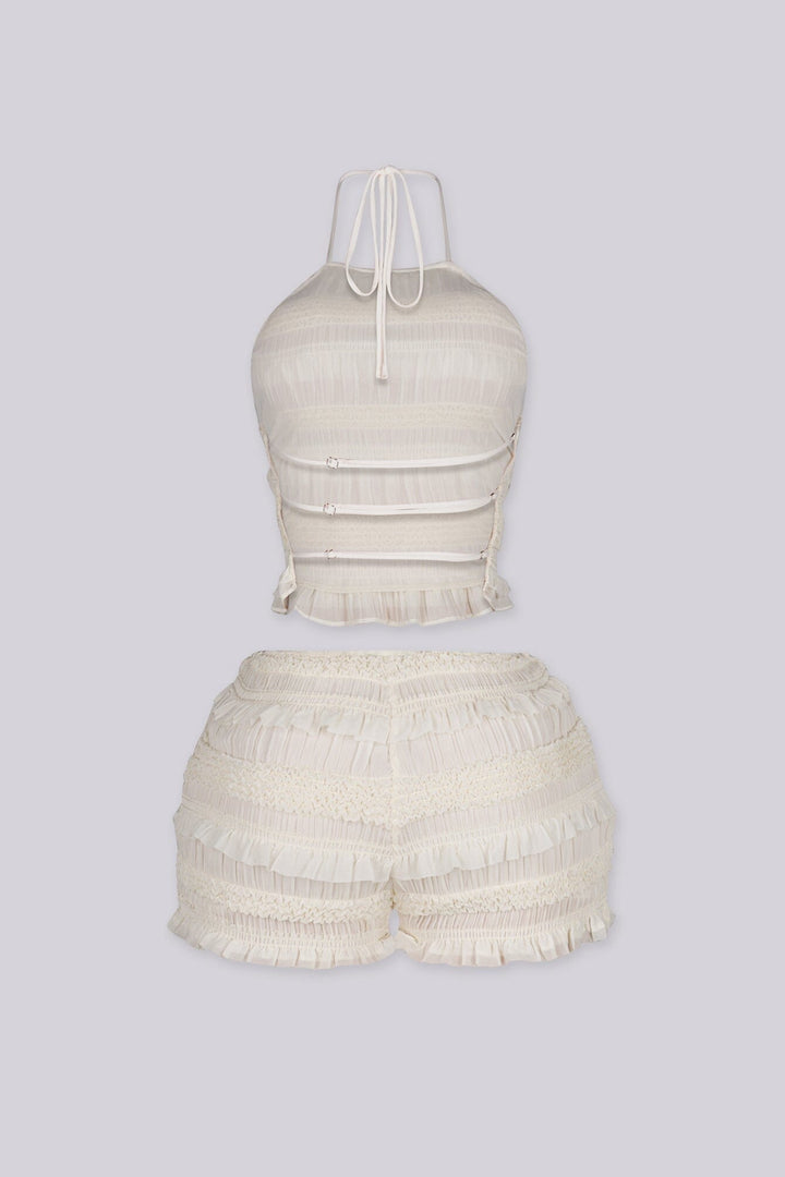 Cloud Kiss Halter Top &amp; Shorts SET