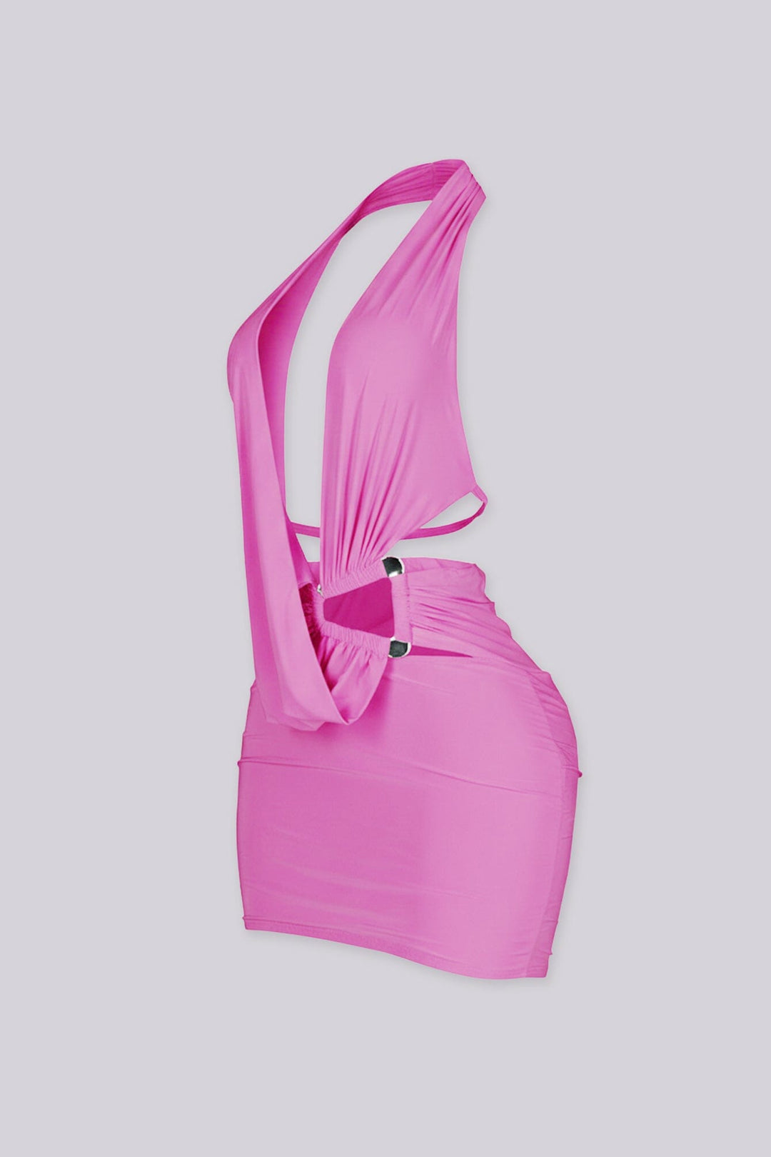 Seafoam Halo Cutout Mini Dress