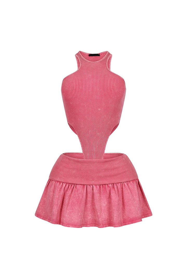 Isabelle Mineral Washed Bodysuit &amp; Skirt SET