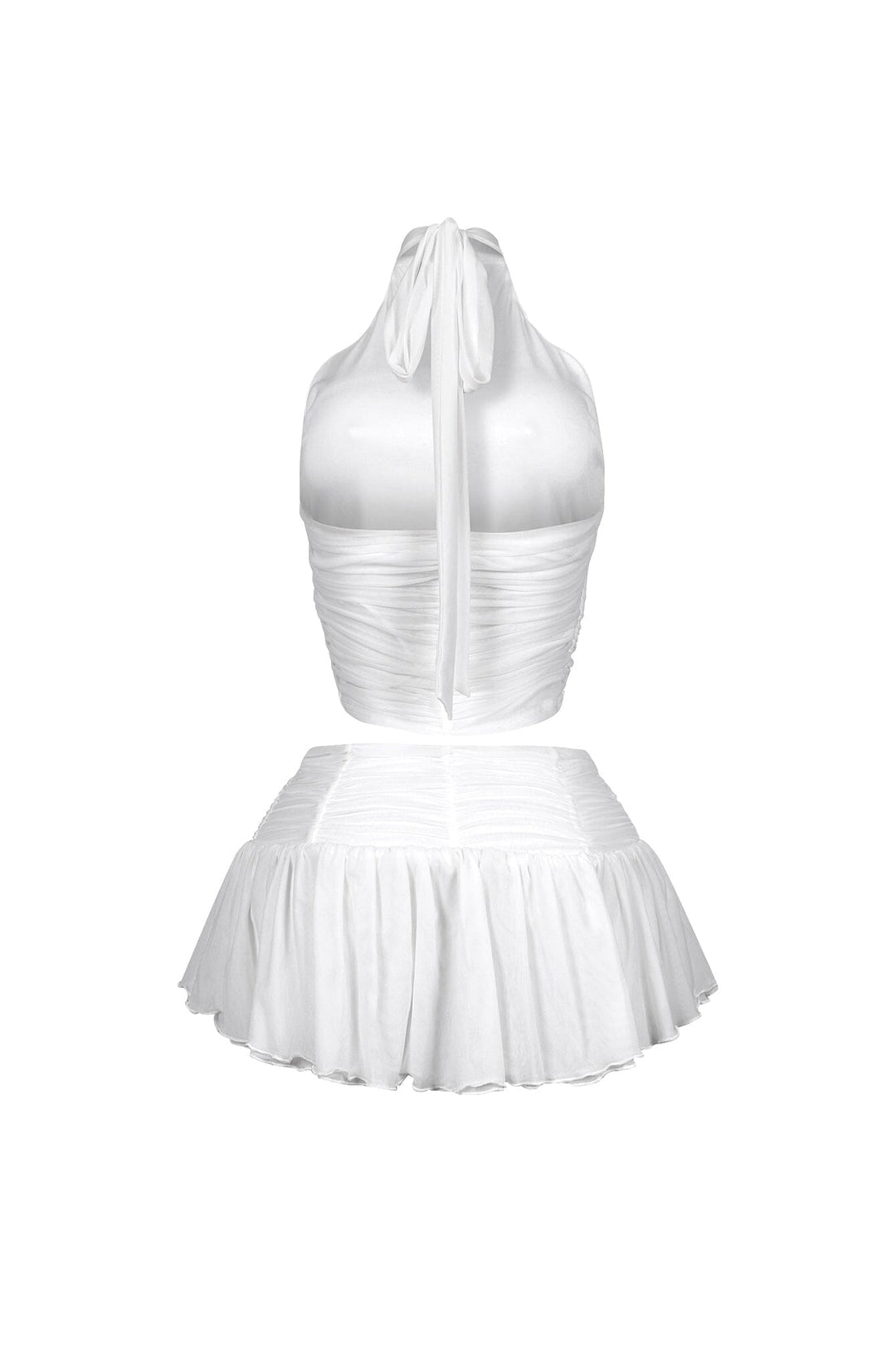 Bunny Mesh Halter Top &amp; Skirt SET